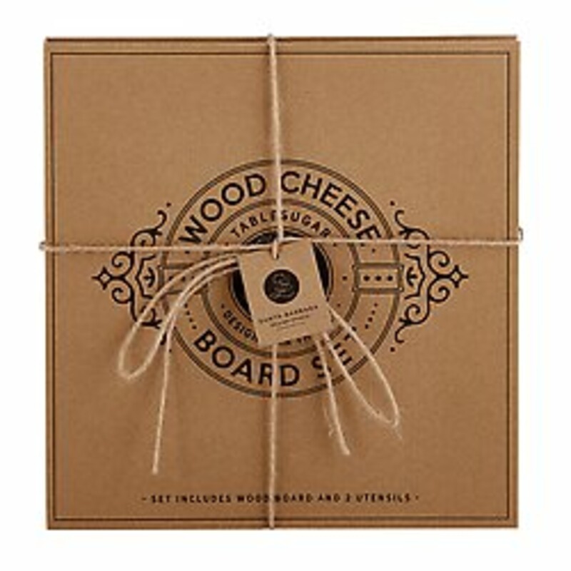 Unique cardboard box packaging makes these a great gift for any cheese lover!
Set Includes: Cutting Board, Bell Knife, and Cheese Fork
CUTTING BOARD: This paddle shaped cutting board is made from richly-grained and dense Acacia wood. The durable construction withstands everyday use
BELL KNIFE: The short yet strong blade is designed to cut through heavy and mature cheeses such as Parmesan
CHEESE FORK: Use this fork to firmly hold cheese in place while Cutting.
