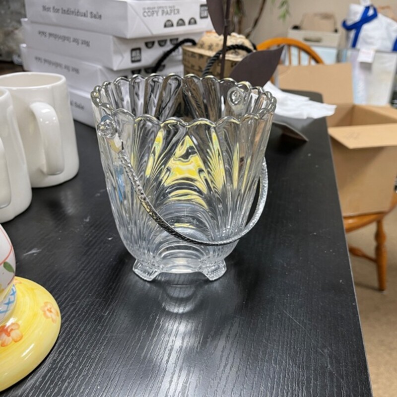 Small Glass Ice Bucket, Size: 6x6