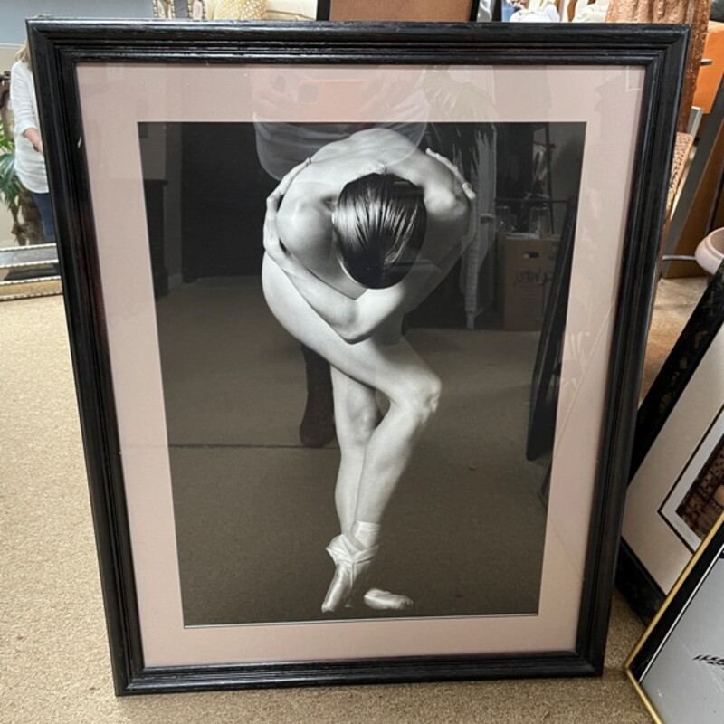 Framed B+W Dancer Photo, Size: 25x31