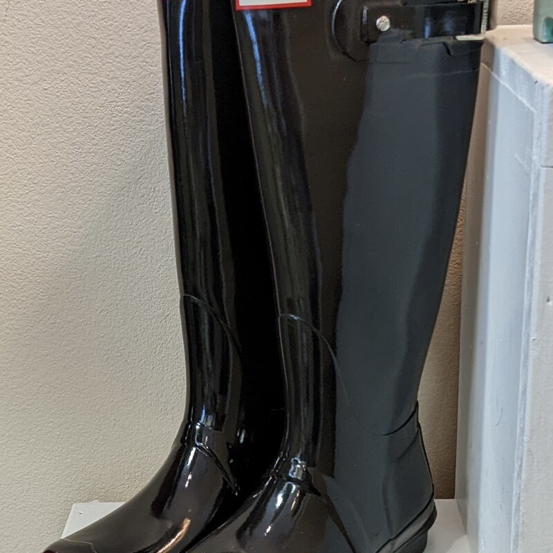 NEW Tall Blk Rain Boots