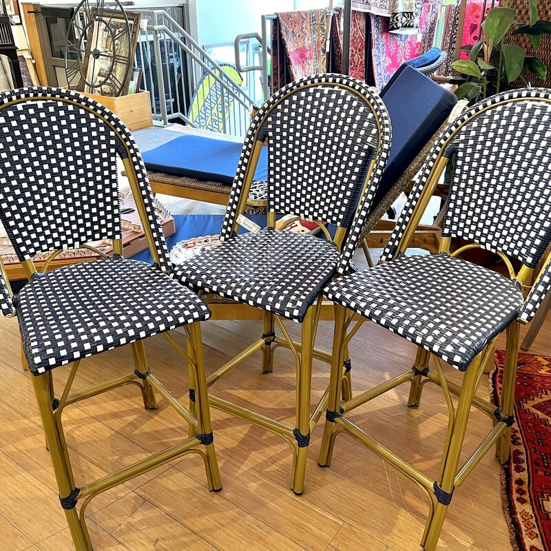 Set of three 28\" (seat height) stools