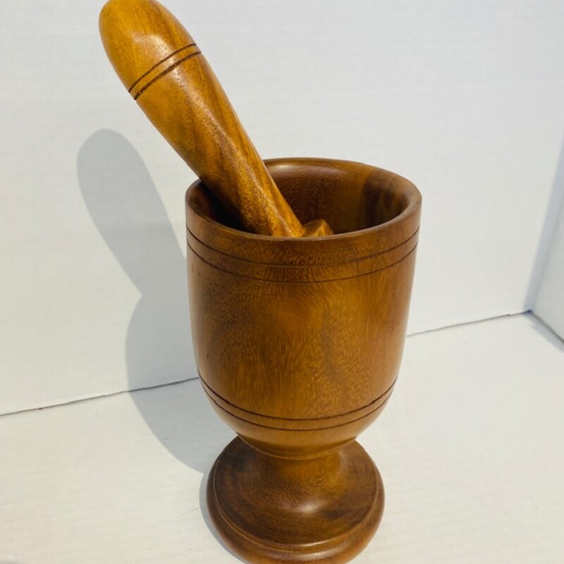 Wood Mortar And Pestle Consign Home Couture