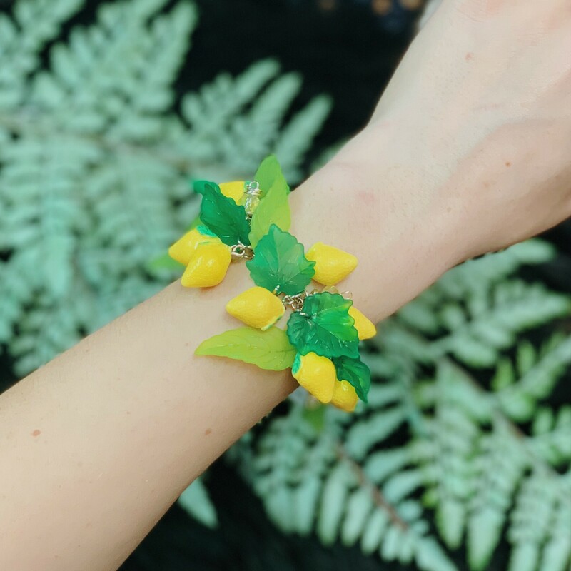 Lemon Charm Bracelet