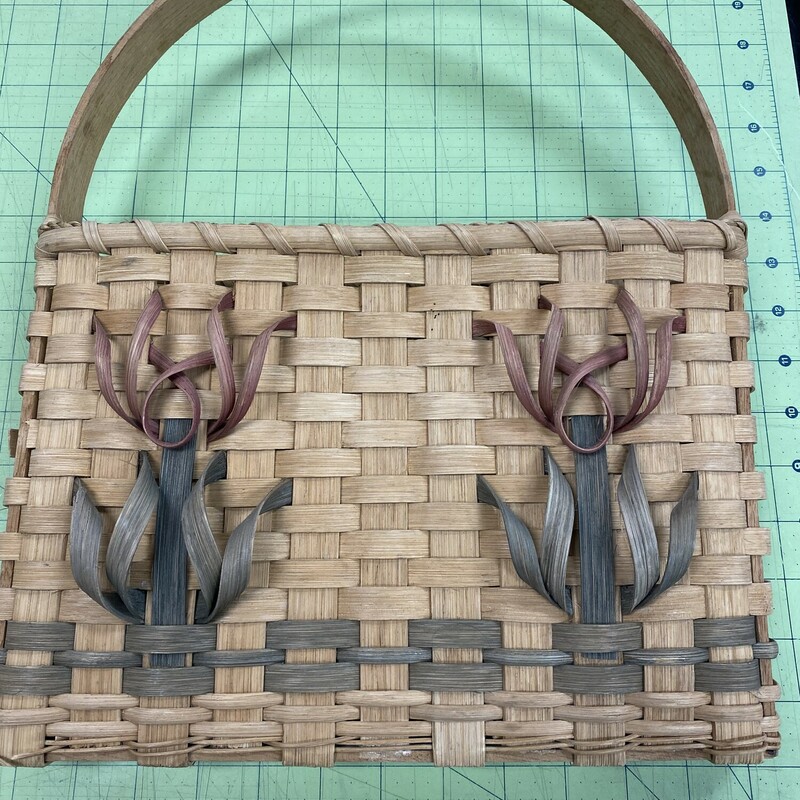 Handmade Wall Pocket Basket, Beige, Size: 12x15 Inch