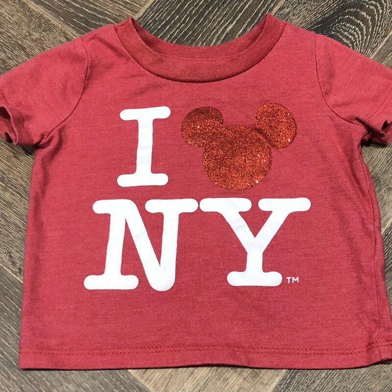 Disney Baby Tee, Red, Size: 0-6M