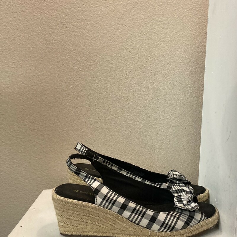 Blk/checked Espd Wedge