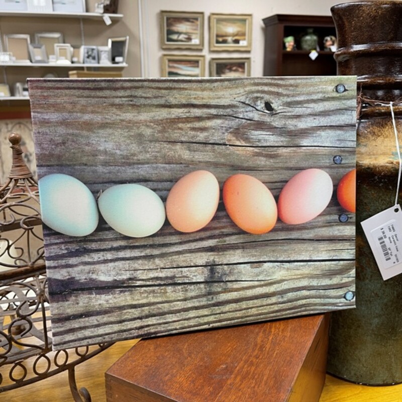 Eggs Canvas, Size: 14x12
