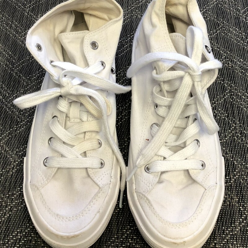 H&M Lace Up Shoes, White, Size: 6Y