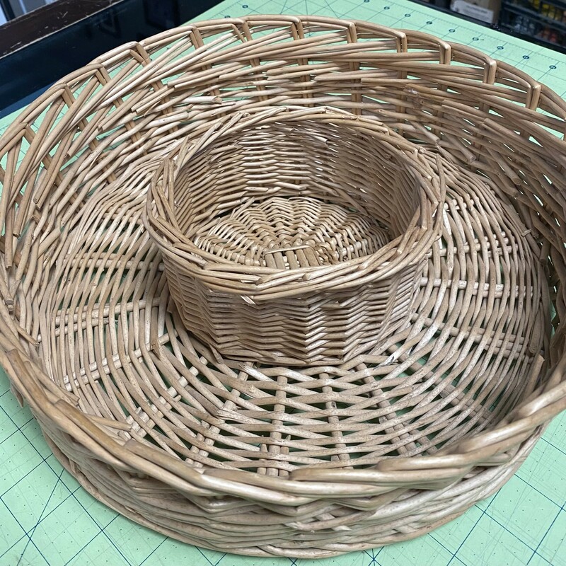 Chip Serving Basket, Beige, Size: 13 Inch