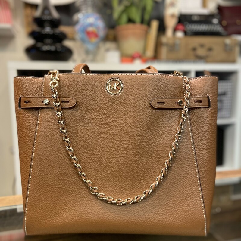 NWT Caramel Lther Tote