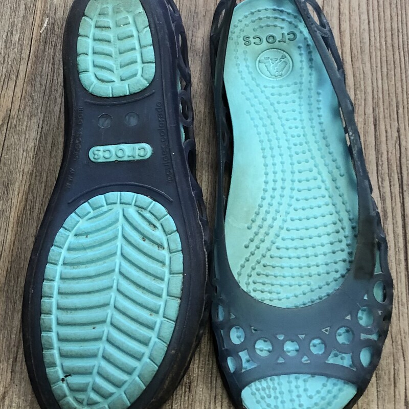 Crocs Sandals, Blue, Size: 2Y