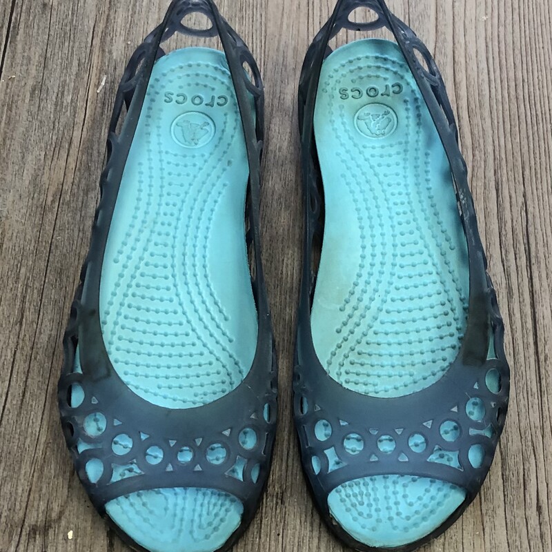 Crocs Sandals, Blue, Size: 2Y