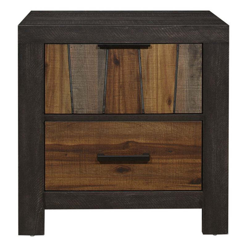 Cooper Nightstand

Items purchased online will ship to our store, drop shipping options may be available.

Please contact us at 509-928-9090 if you have any questions and to check on availablity on items.

This is a new item and one of many pieces we can order from Homelegance, they have a variety of options to choose from.

The distinct styling of the Cooper Collection will be the perfect fit for the modern industrial look you wish to achieve in your bedroom. Utilizing embossed faux-wood veneer, the unique 4-tone style, of the nightstand, accentuates highs and lows of dark and light acacia as well as the rich tones of dark ebony and rustic mahogany faux grains. Dark metal hardware provides complementing contrast to the drawer fronts.


Overall Dimension: 25.5 x 15.5 x 25.5H

Made of embossed faux-wood veneer, wood and engineered wood
Multi-tone wire brushed finishes
2 dovetail drawers with metal on metal center glides
Flat black tone edge pulls and bar pulls