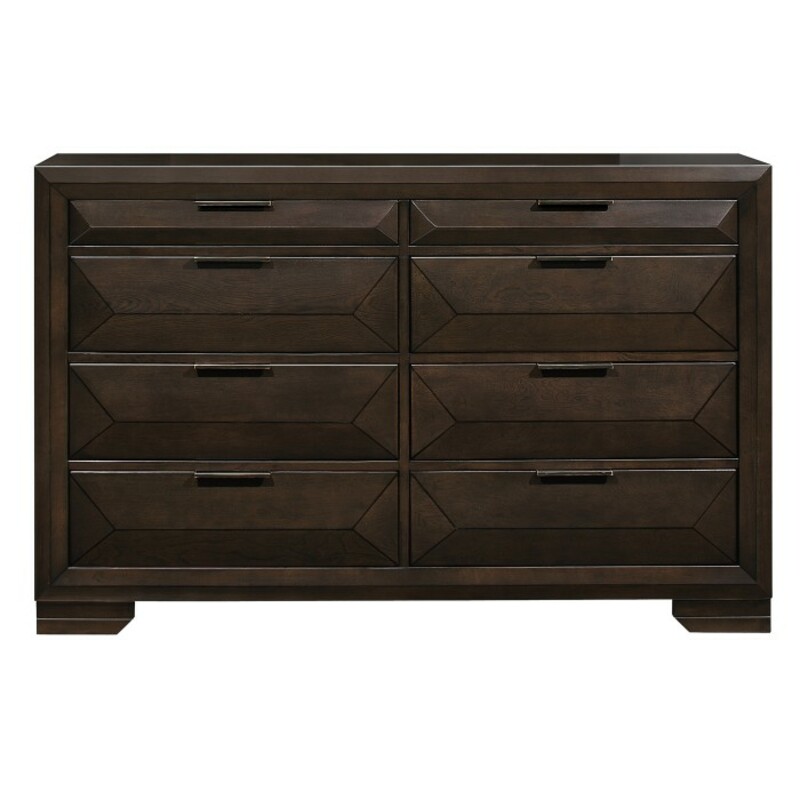 Chesky Dresser

Items purchased online will ship to our store, drop shipping options may be available.

Please contact us at 509-928-9090 if you have any questions and to check on availablity on items.

This is a new item and one of many pieces we can order from Homelegance, they have a variety of options to choose from.

Overall Dimension: 59 x 16.5 x 38.5H

Made of birch veneer, wood and engineered wood
Warm espresso finish
8 dovetail drawers with metal on metal center glides
Dark bronze edge pulls