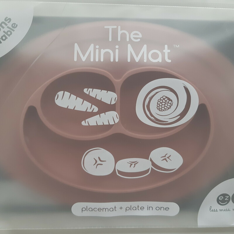 Mini Mat Suction Plate P, Placemat, Size: Tableware