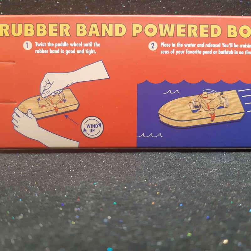 Rubber Band Power Boat, 4+, Size: Loot Bag