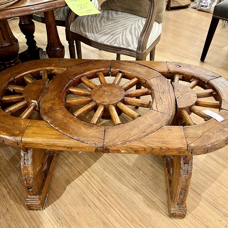 Table Coffee Wagon Wheel