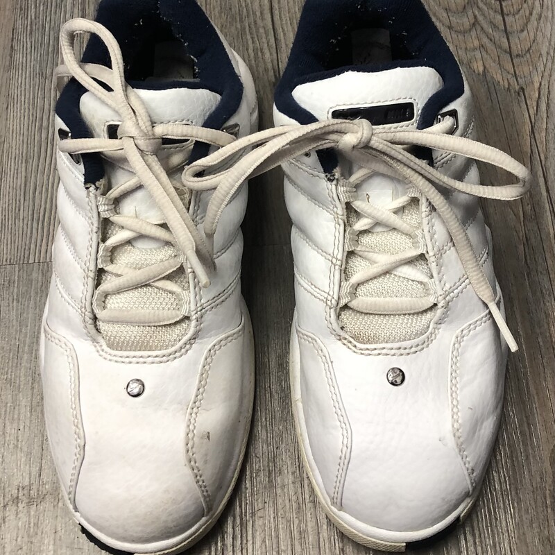 Nike Tennis Shoes, White, Size: 2Y
