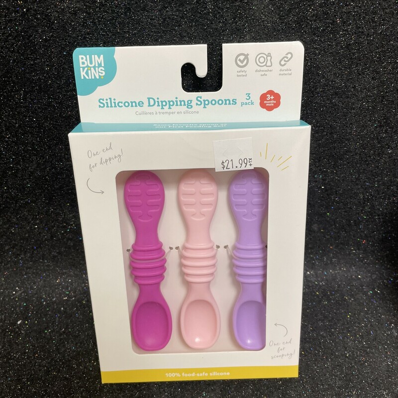 Silicone First Spoon Pink