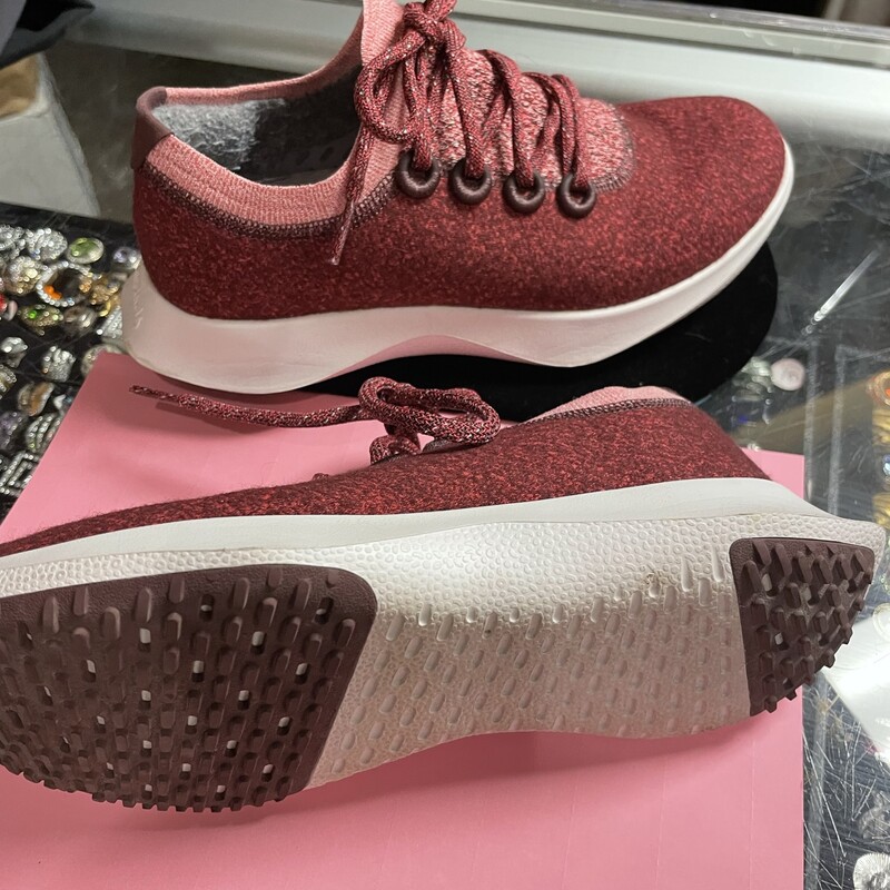 Allbirds Recycled Sneakers, Ruby, Size: 8M.  Super comfy.