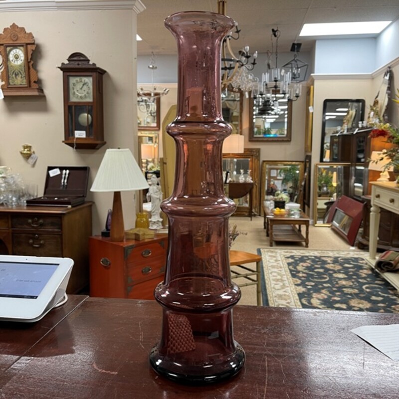 Tall Purple Vase, Size: 19 Tall