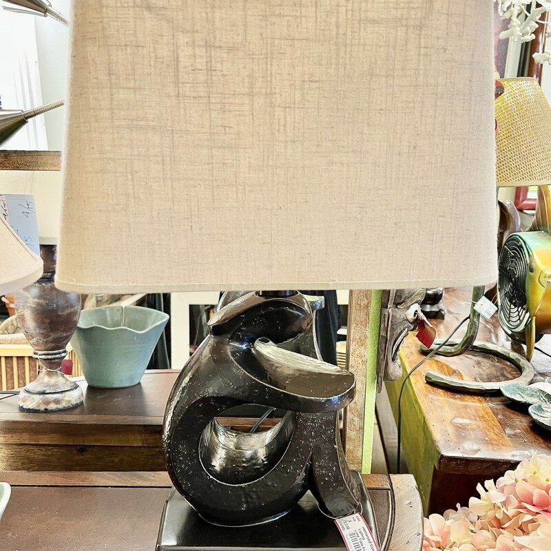 Table Lamp with Figure Base
Size: 22\" H