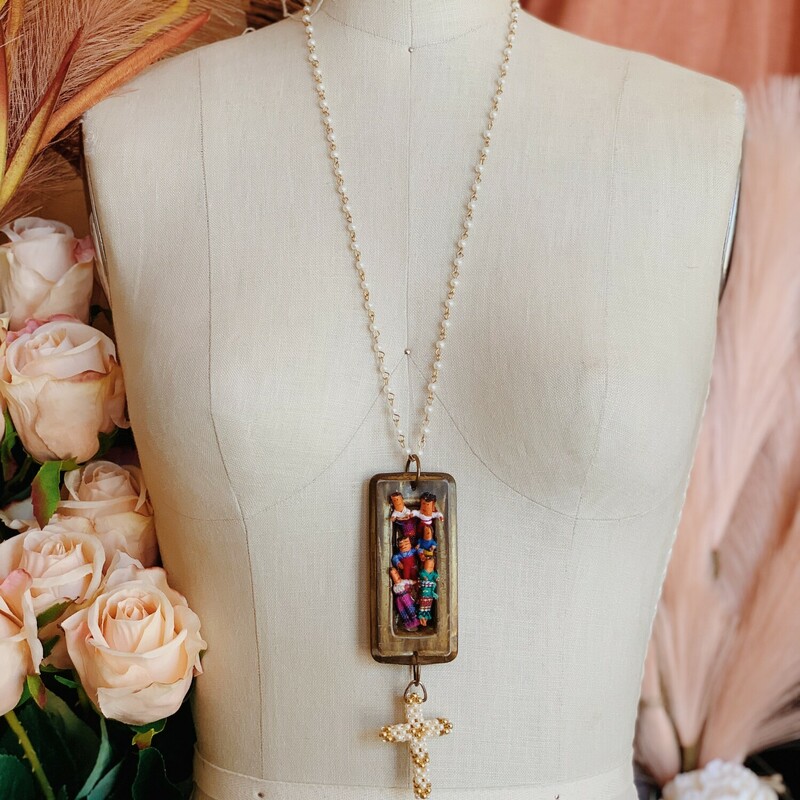 This handmade necklace is on a 26 inch chain!
