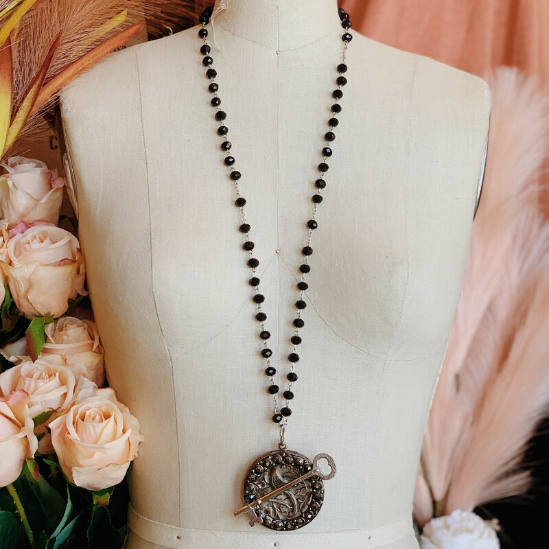 This handmade necklace is on a 32 inch chain!