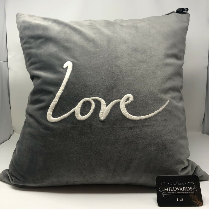 Velvet Toss Cushion  Love