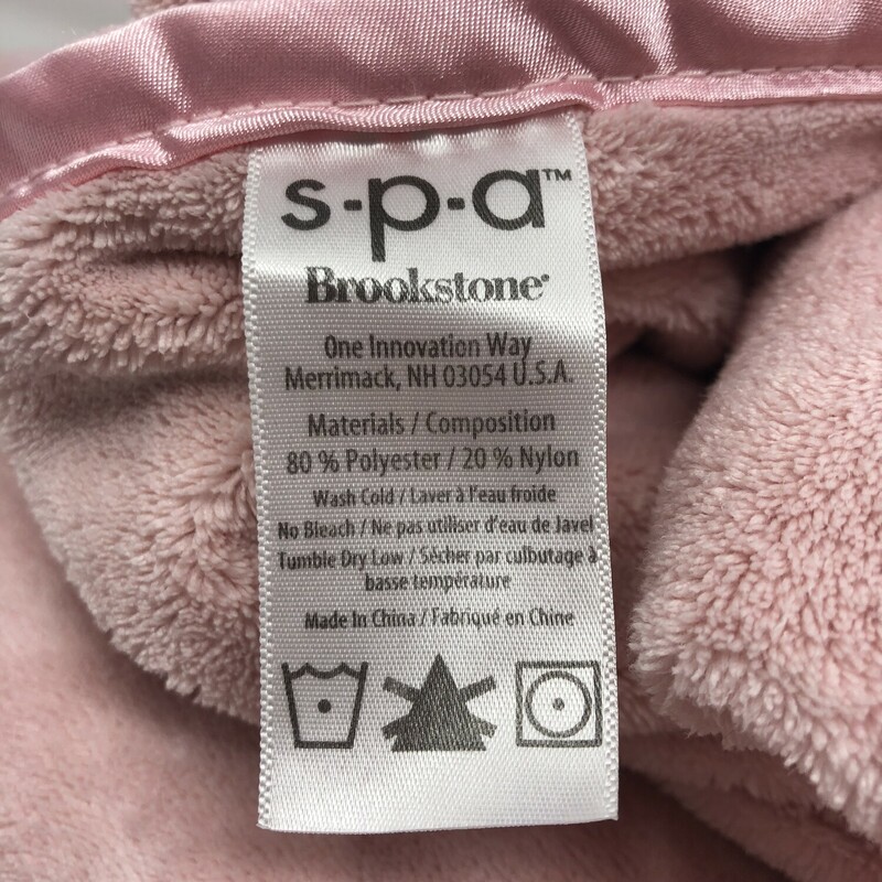 Fleece Throw With Satin Edging
By Spa Brookstone
Pink