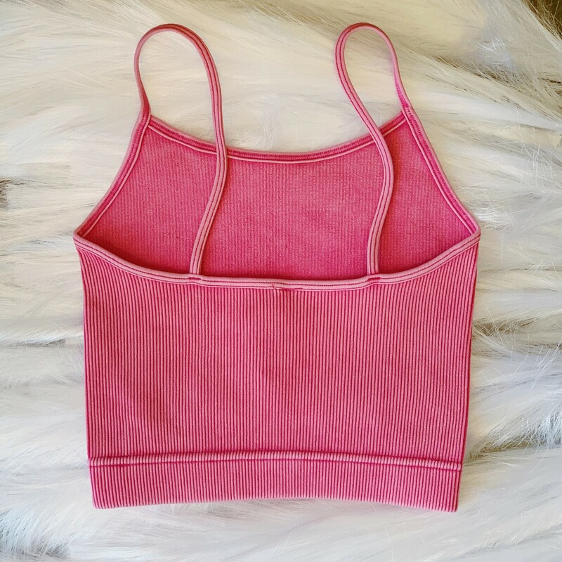 These adorable, athletic bralettes are made of a stretchy, breathable fabric!