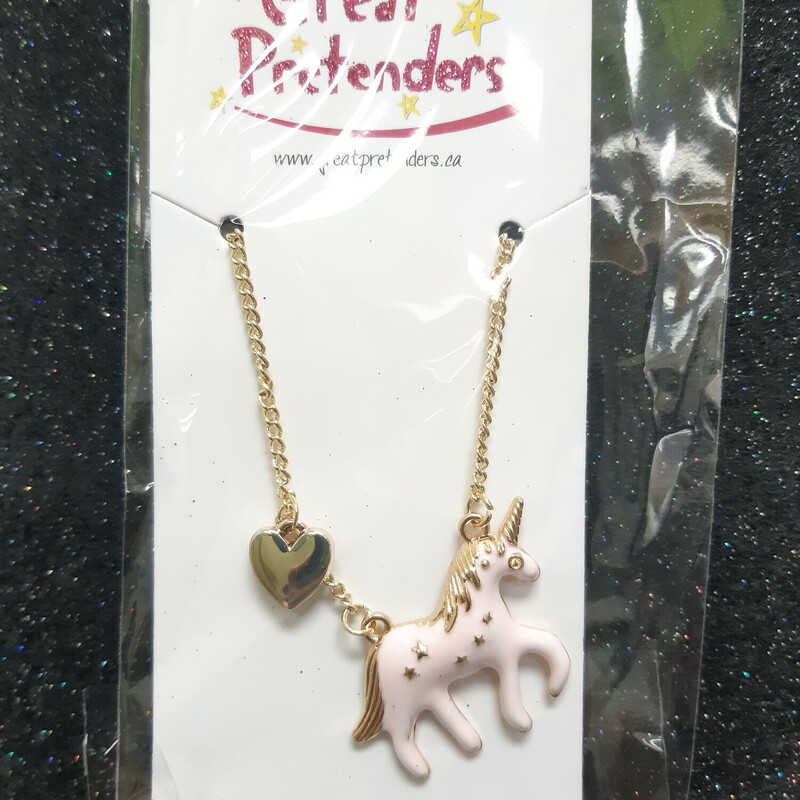 Unicorns! Grab some unicorn luck with this adorable unicorn gold chain necklace. With a pink metal unicorn pendant and heart detail, this necklaces features a simple clasp closure for easy on and off.