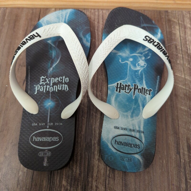 Havianas Harry Potter You, White, Size: Shoes 3.5