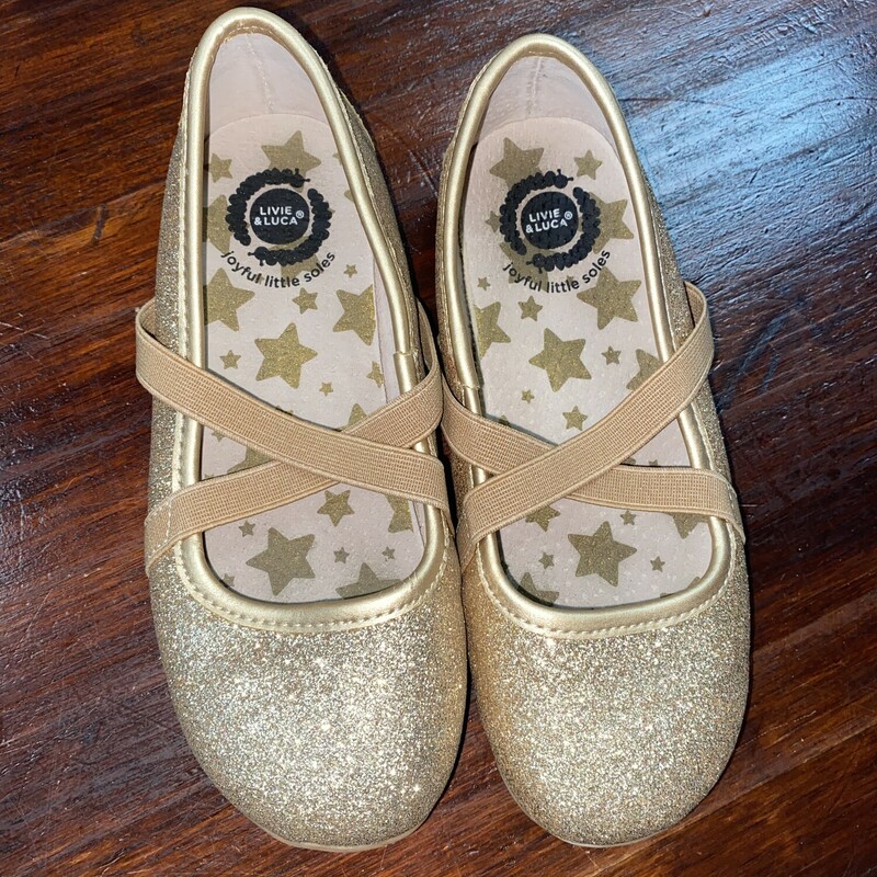 Sz13 Gold Mary Janes
