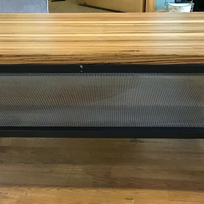 Rolling Coffee Table, Shelf, Industrial
Size: 48in x 24in x 18.5in