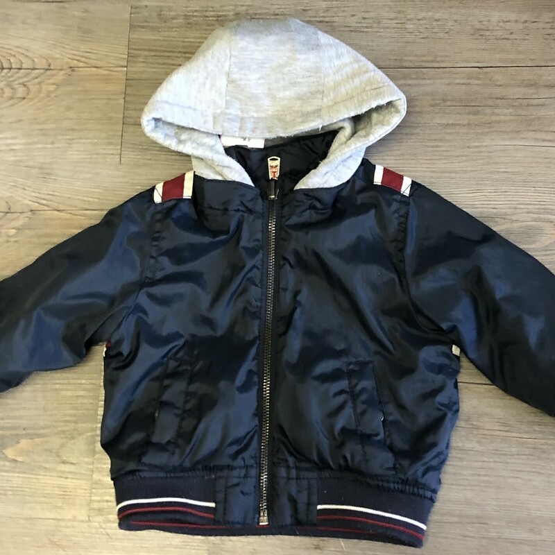 Zara Hooded Spring Jacket, Navy, Size: 6-9M
Removable hood
Reversible