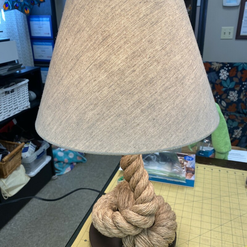 Coiled Rope Lamp