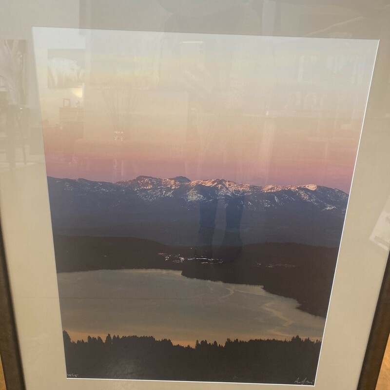 Framed Photo Of Lake Taho