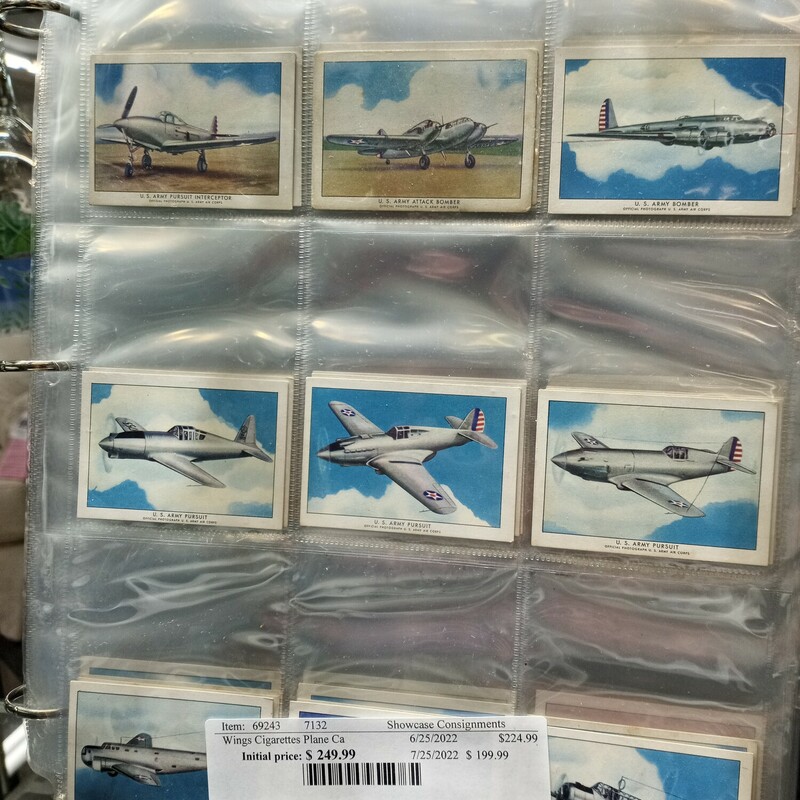 Wings Cigarettes Plane Cards @ 200 plus