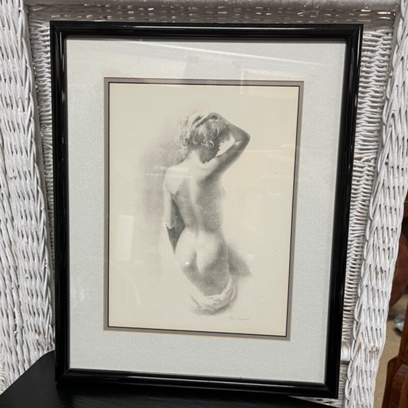 Nude Etching, Size: 13x16