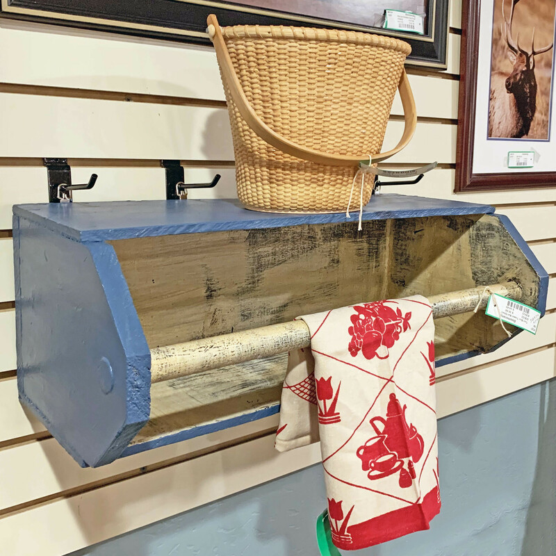 Upcycled Tool Box Towel Bar and Shelf - $38.50
22.5 In x 7.5.In  x 8.5 In