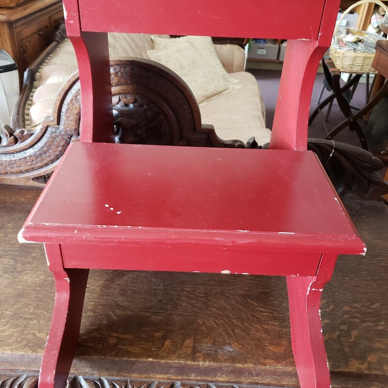 Step Stool, Red, Size: 2 Step