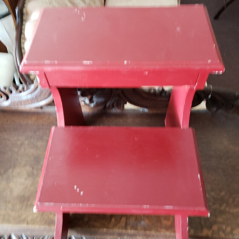 Step Stool, Red, Size: 2 Step