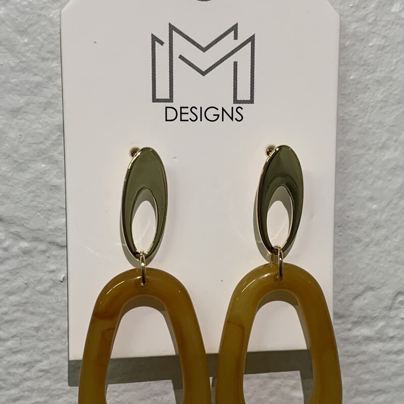 MM Designs Earrings (New not pre-owned), Butterscotch