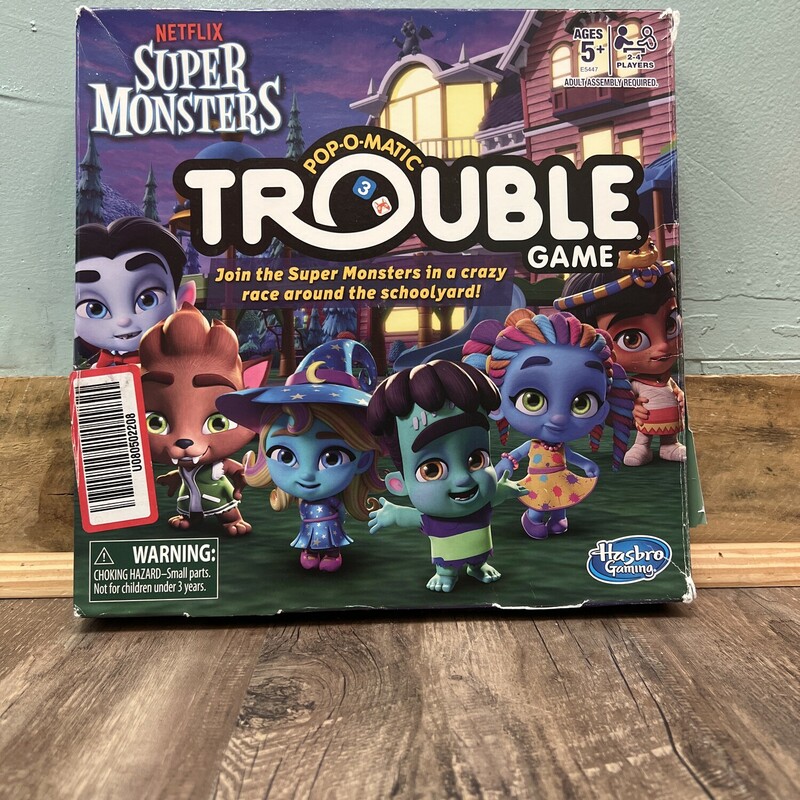 Trouble Monsters Game, Purple, Size: Toy/Game