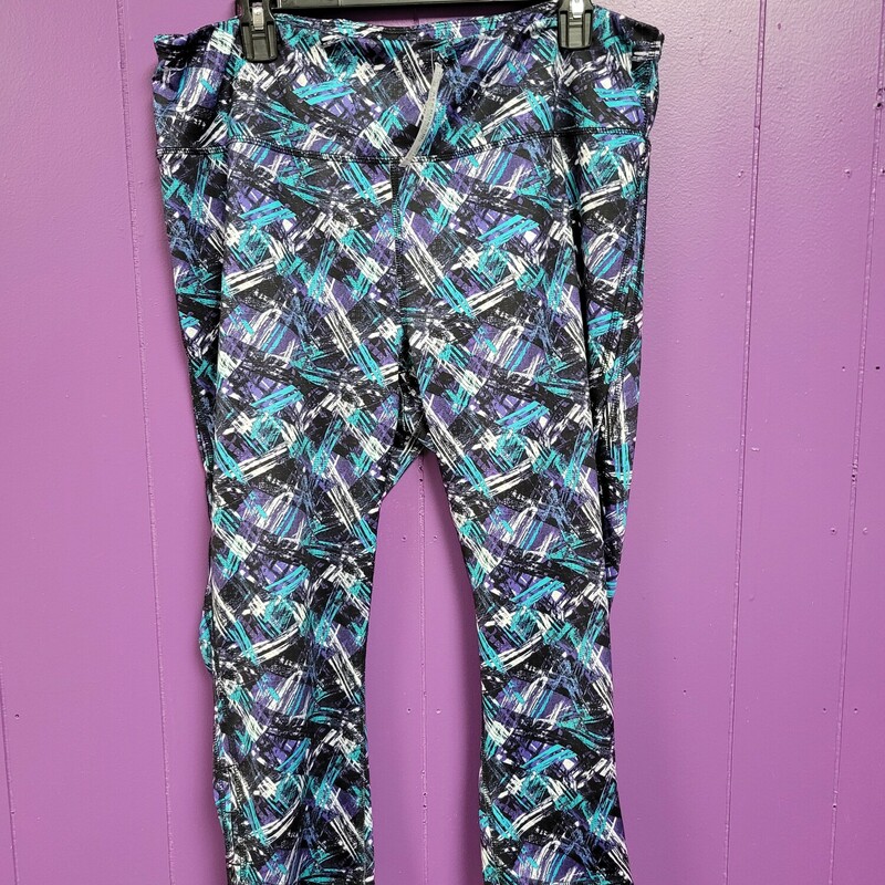 EXERTEK LEGGINGS CAPRI, BLUE, Size: 2X