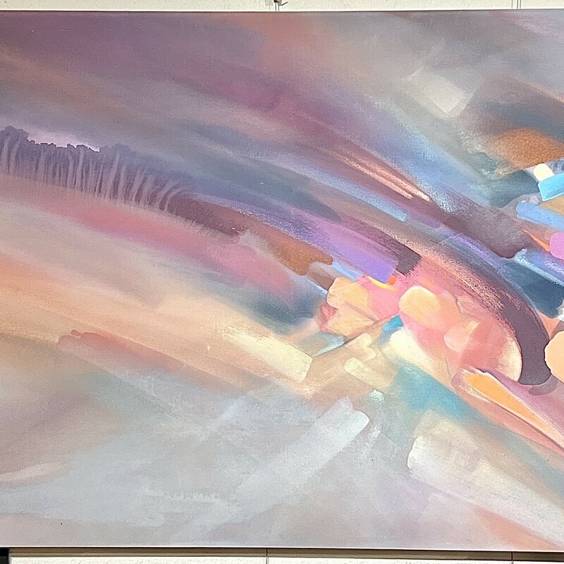 Large Nancy Hannum Original Abstract Painting
Size: 72x36