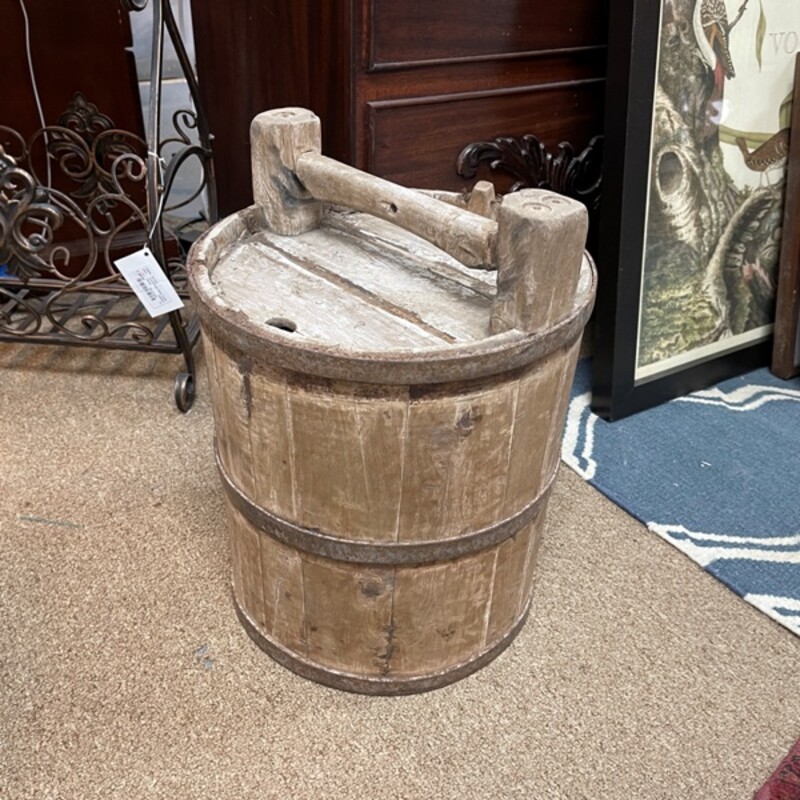 Antique Jujube Wine Barrel, Size: 14x19
