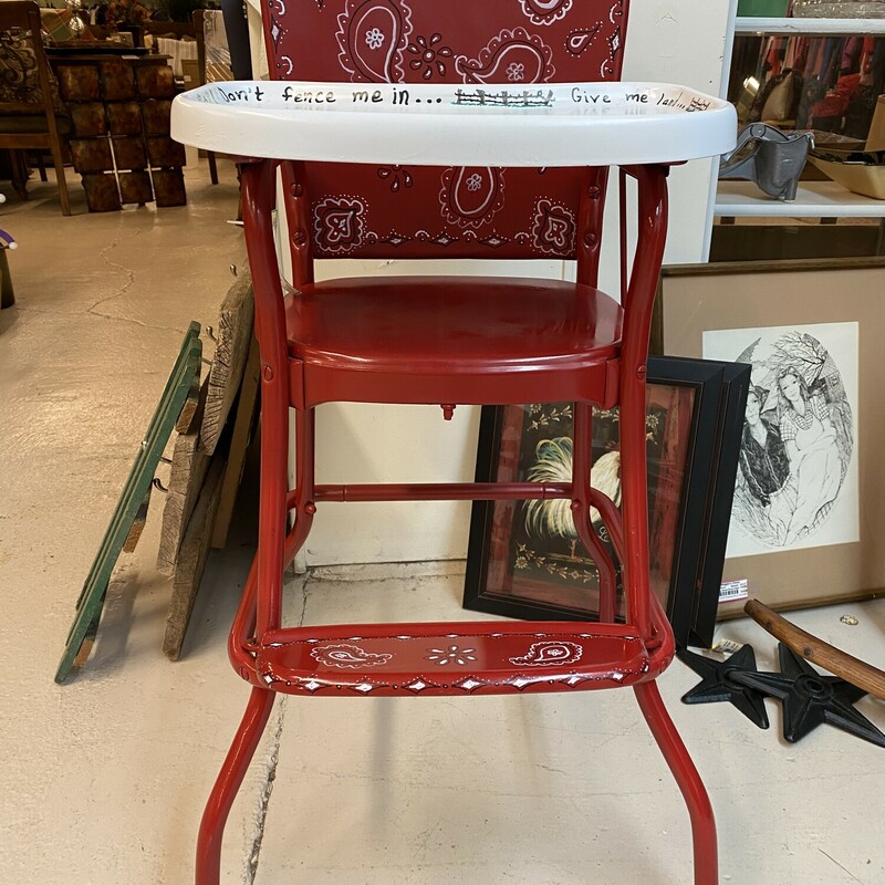 Vintage Metal High Chair