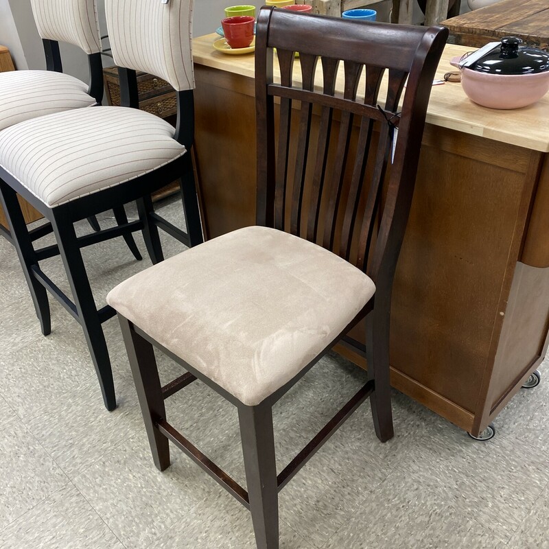 Counter Bar Chair, Espresso, Size: 24 Inch